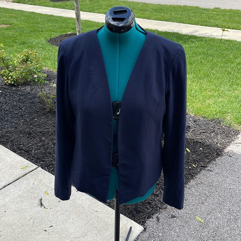 Maybe collarless blazer